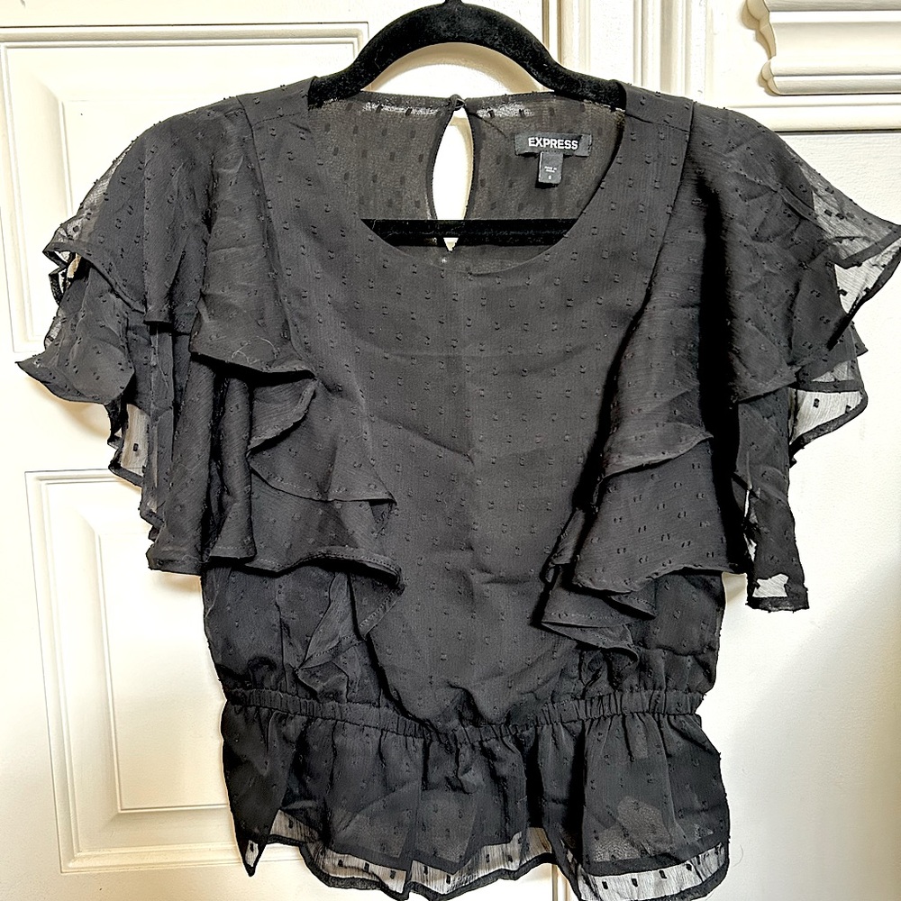 Express black blouse